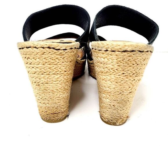 Born Black Leather Wedge sandals size 9 - Picture 5 of 13